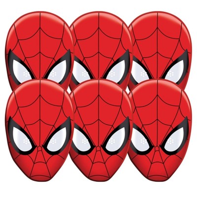 Lot de 6 masques spiderman marvel  Walltastic    009500
